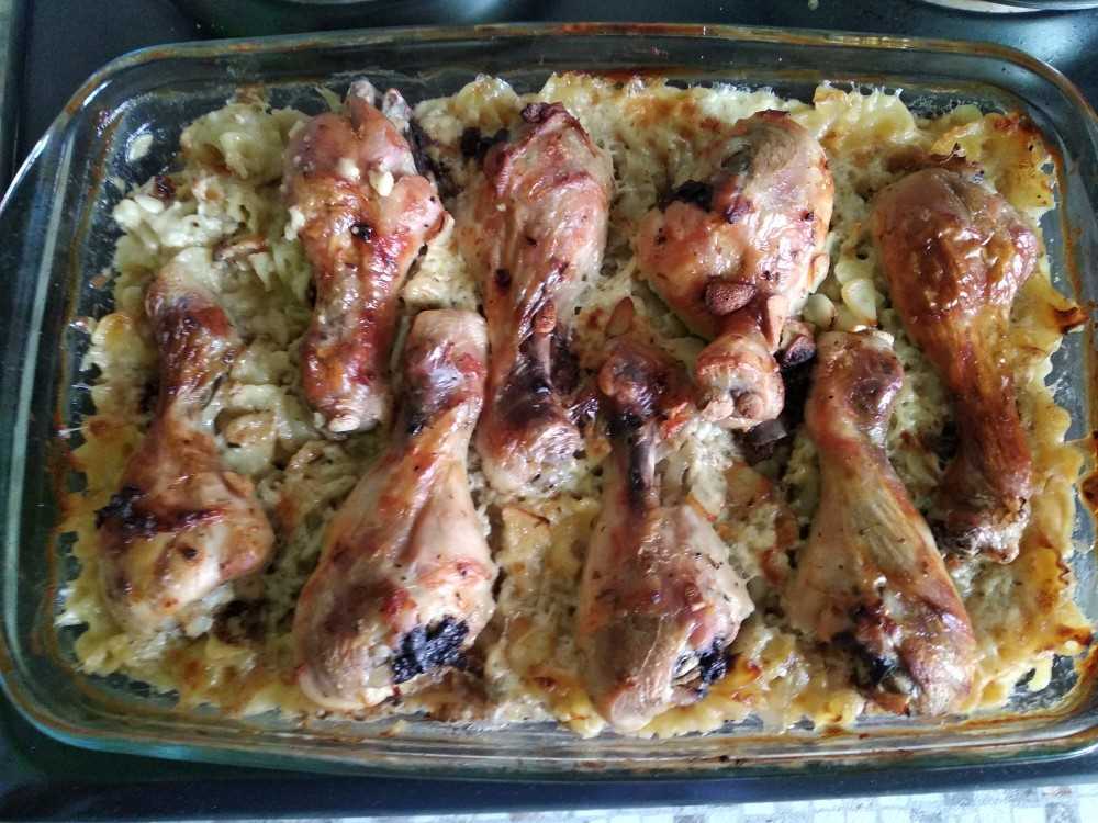 Запеканка с макаронами и курицей в духовке (рецепт с фото)