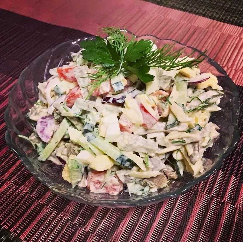 Салат бахор рецепт классический с курицей