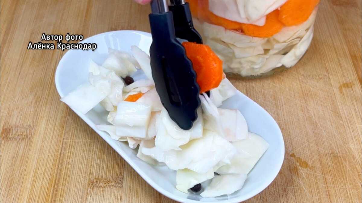 Маринованная капуста быстрого приготовления хрустящая и сочная
