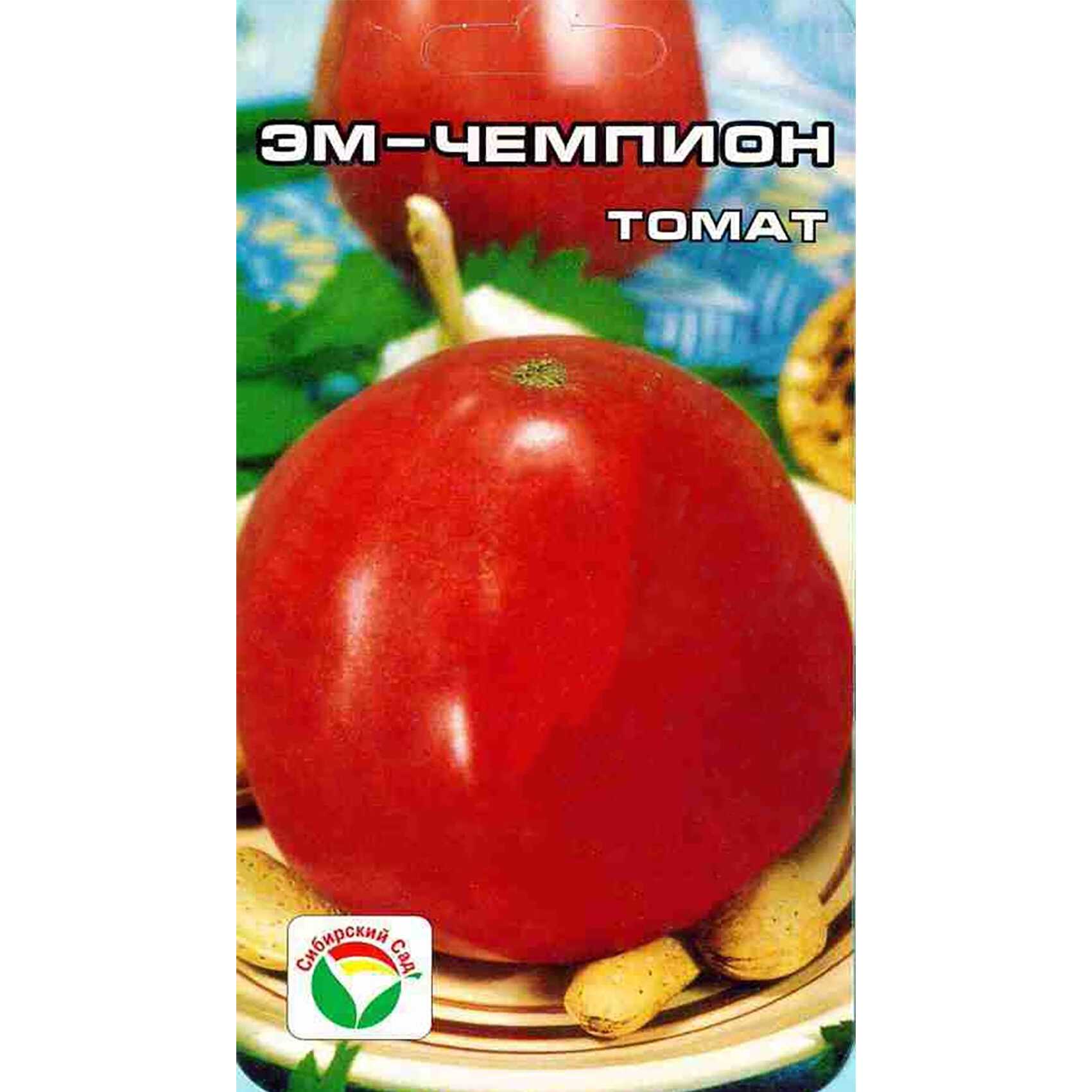 Томат эм чемпион: характеристика и описание штамбового гибридного сорта с фото
