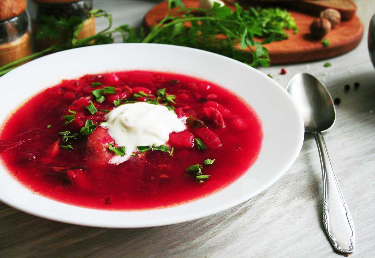 Холодный борщ по-литовски - классический рецепт приготовления