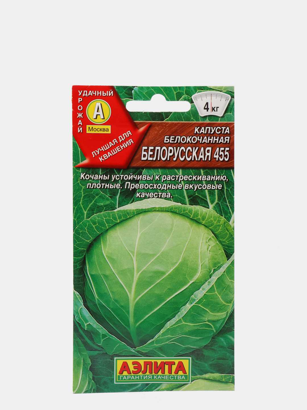 Капуста белорусская 455: описание и характеристика