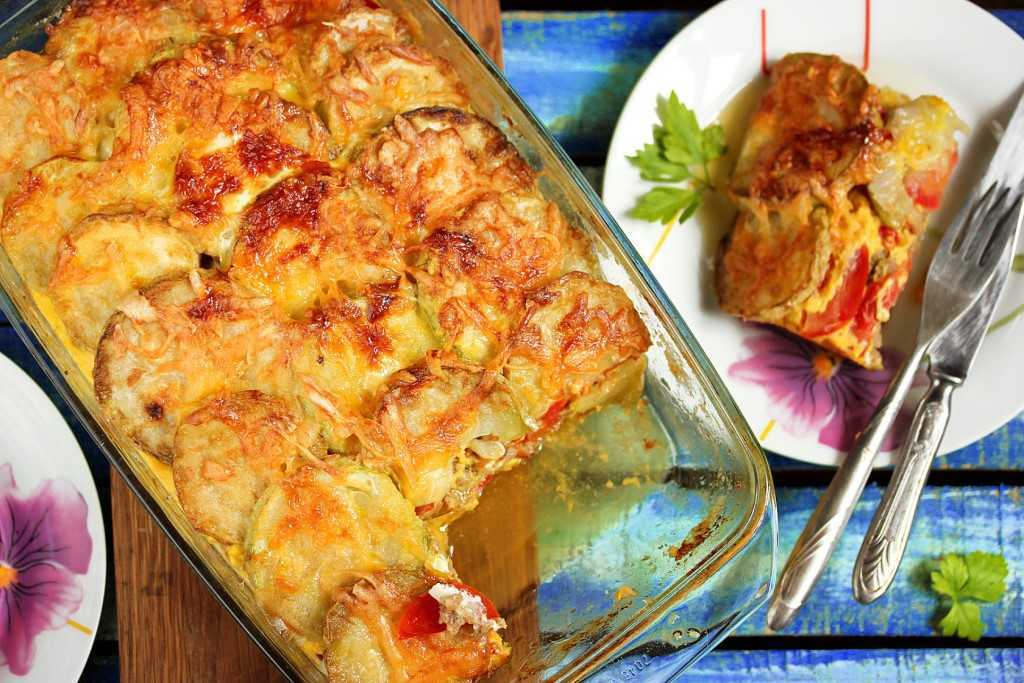 Запеканка из кабачков и картофеля в духовке - 10 пошаговых фото в рецепте