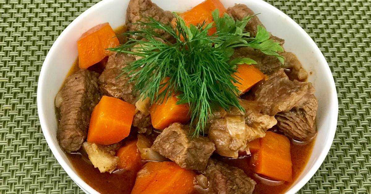Бефстроганов из говядины пошаговый рецепт с фото