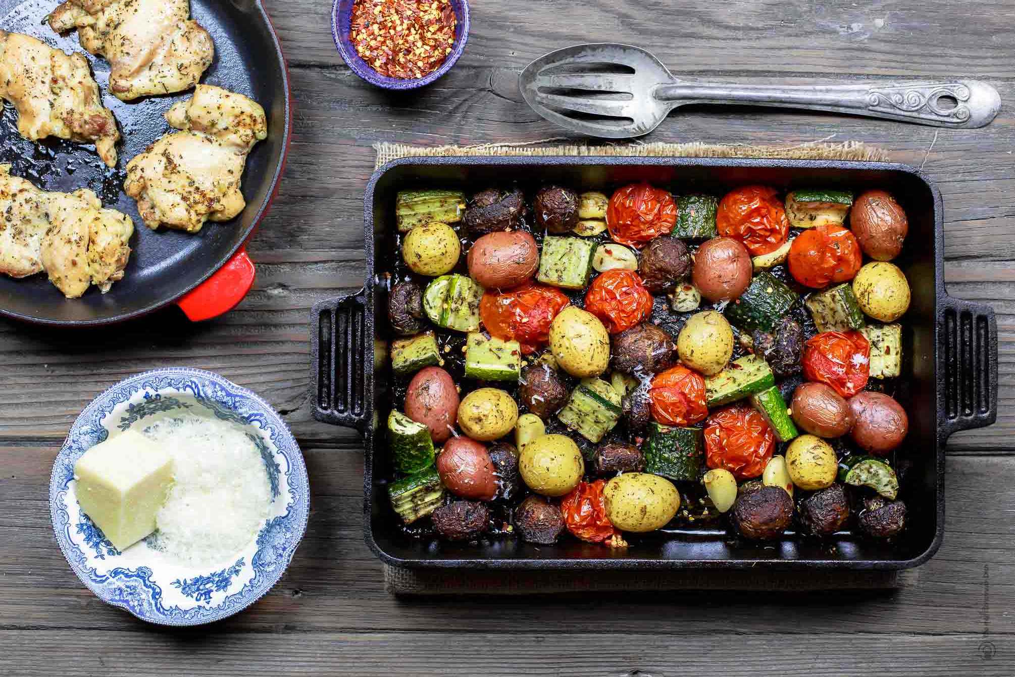 Курица с овощами в духовке: рецепты с фото