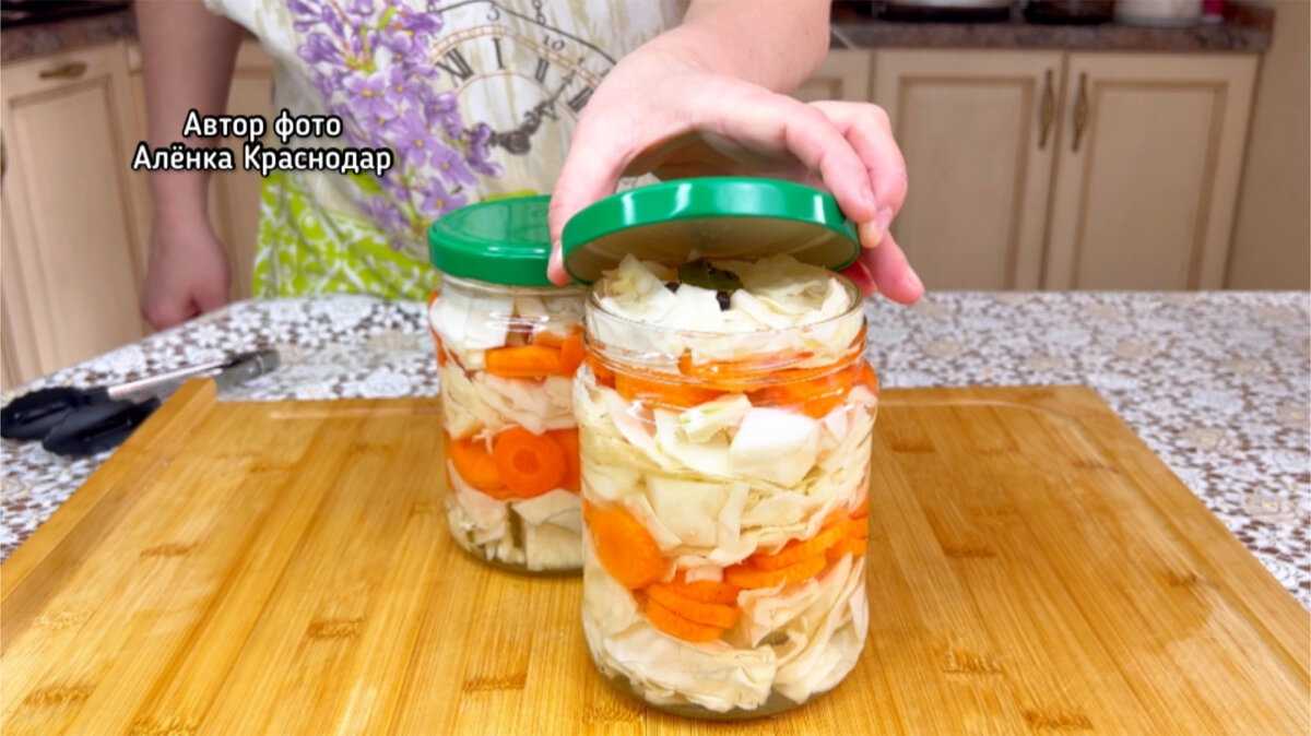 Капуста маринованная с болгарским перцем быстрого приготовления