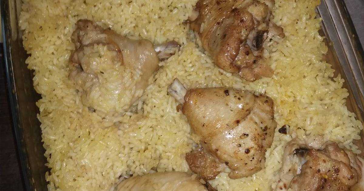 Рецепт курицы, тушеной на сковороде с рисом и овощами пошагово с фото