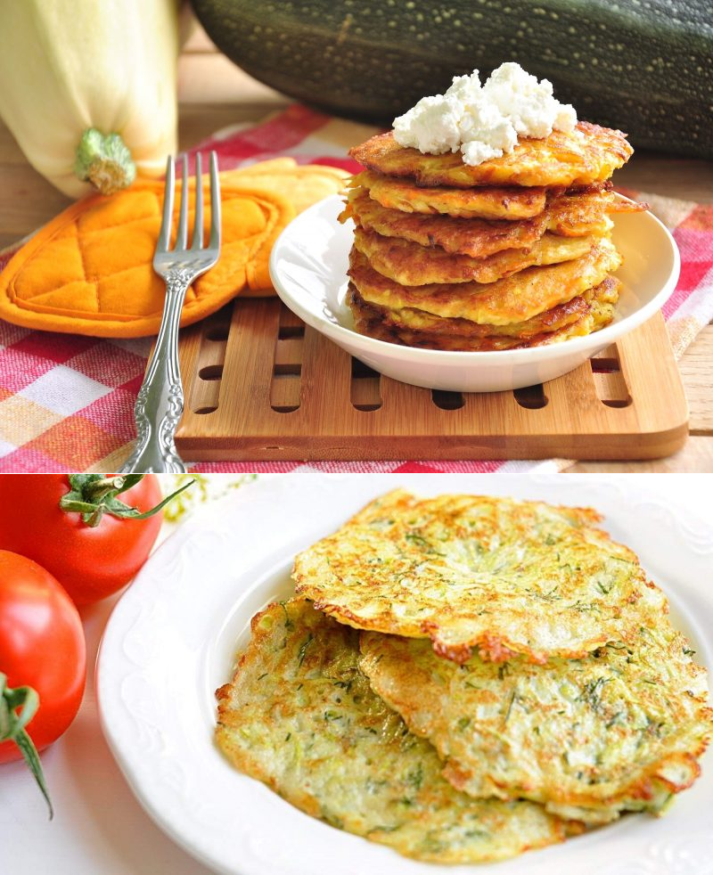 Оладьи из кабачков с сыром