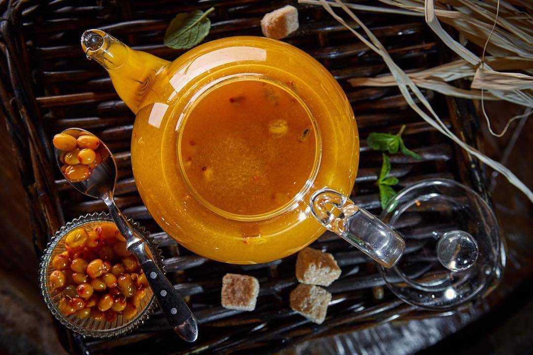 Облепиховый чай: рецепты из замороженных и свежих ягод, польза, как приготовить домашний с апельсином, имбирем, медом