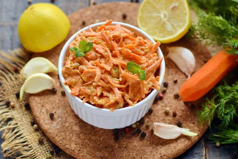 Салат из моркови с чесноком и майонезом – 7 простых и вкусных рецептов