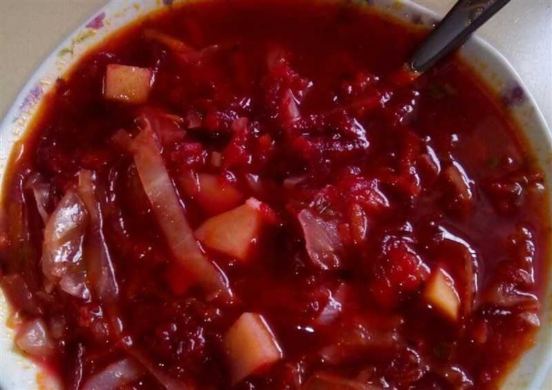 Вкусный борщ с тушенкой, рецепт пошаговый с фото