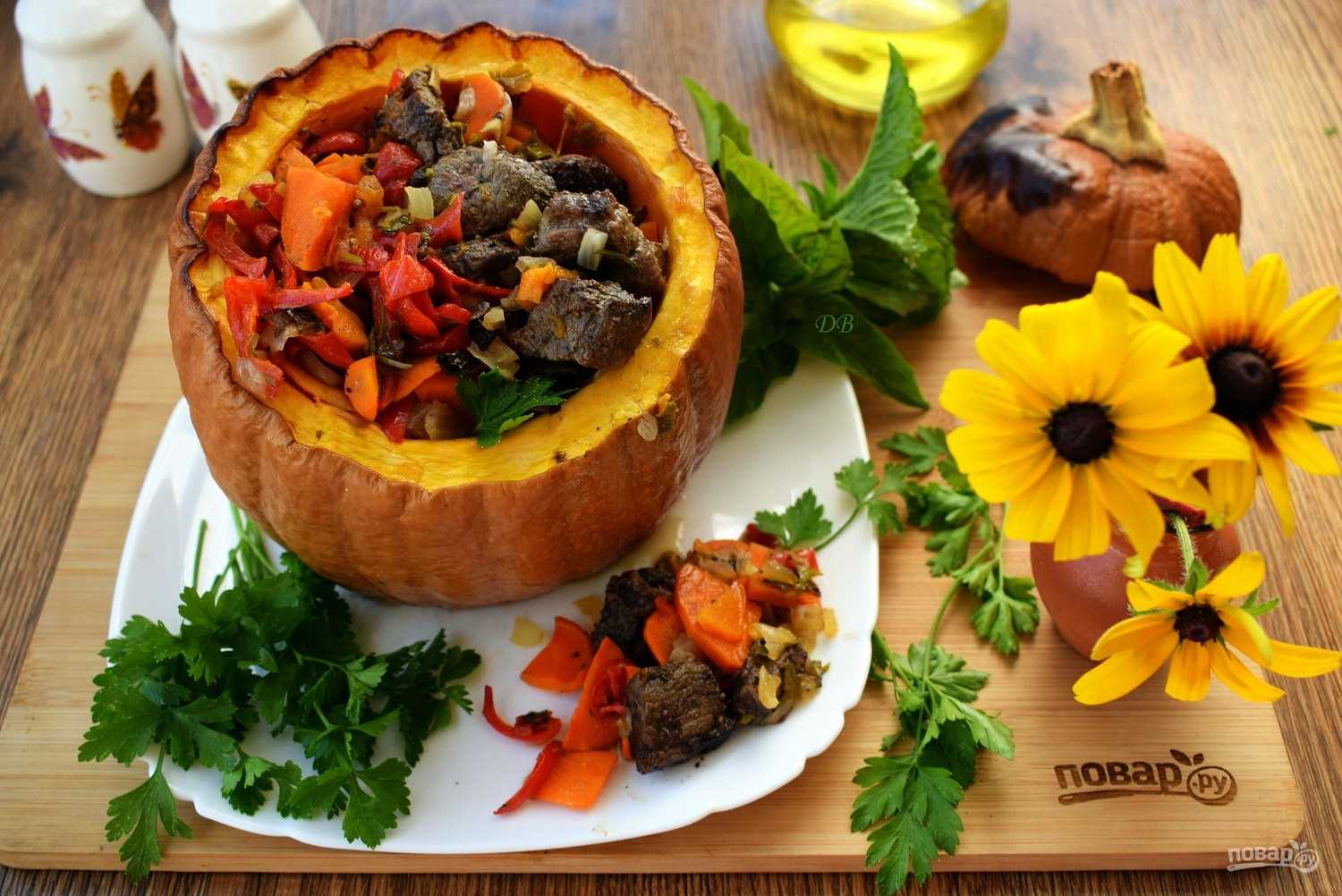 Тыква с мясом – 7 рецептов приготовления