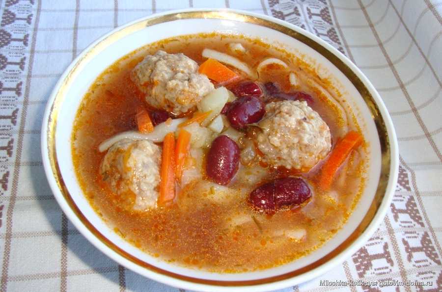 Борщ с консервированной фасолью в томате — бесподобно вкусный рецепт