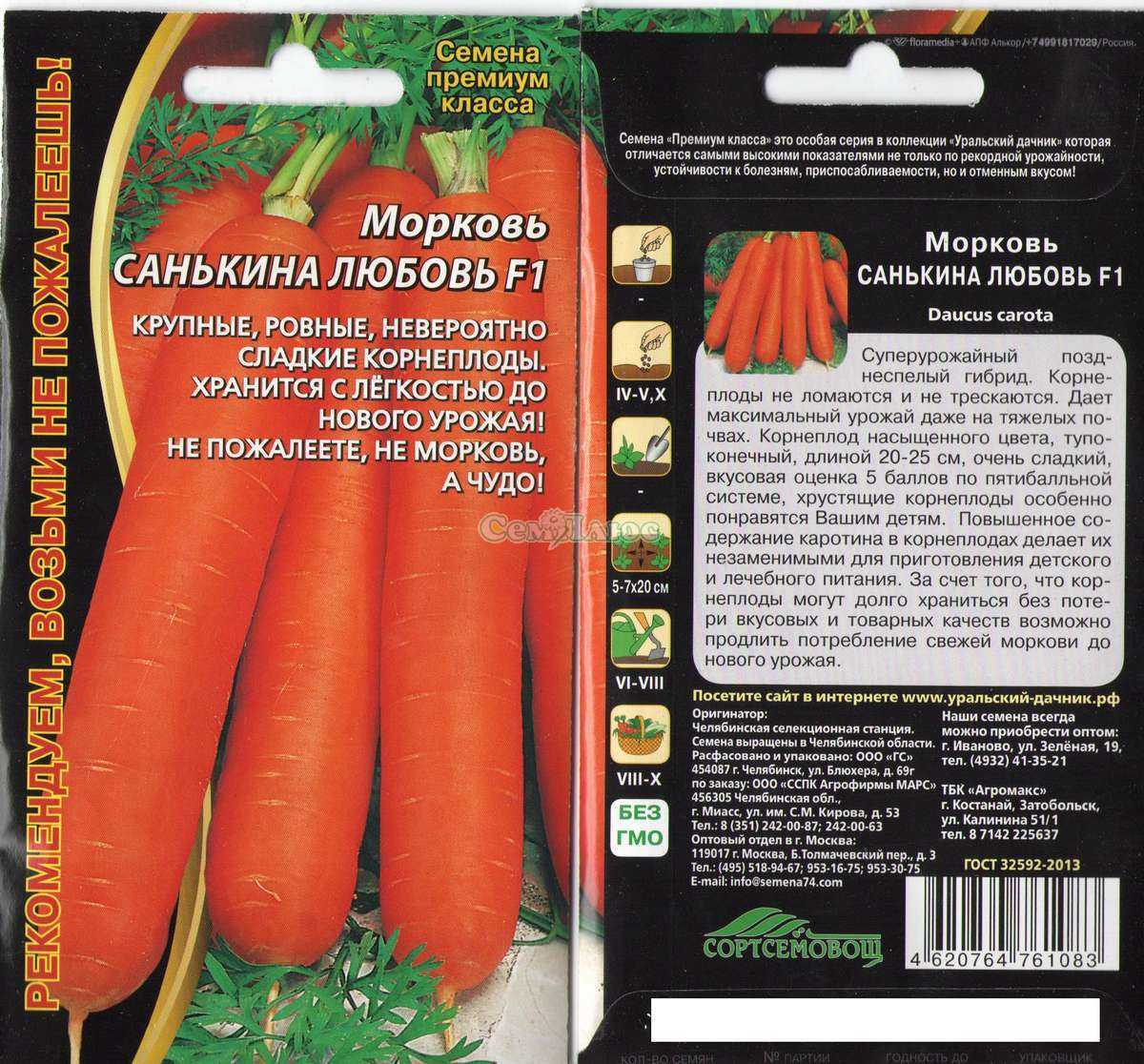 Морковь нииох 336 описание отзывы